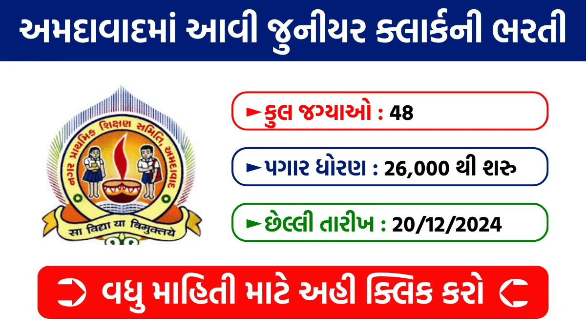 AMC School Board Bharti