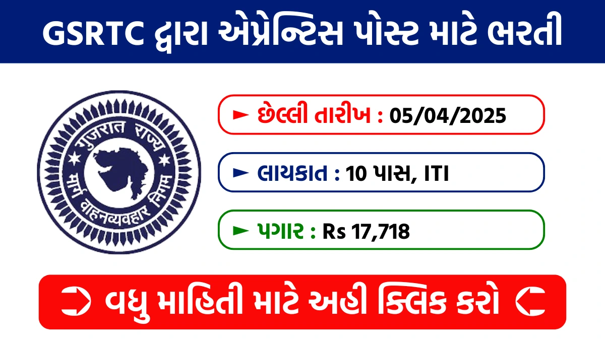 GSRTC Rajkot Apprentice Recruitment 2025