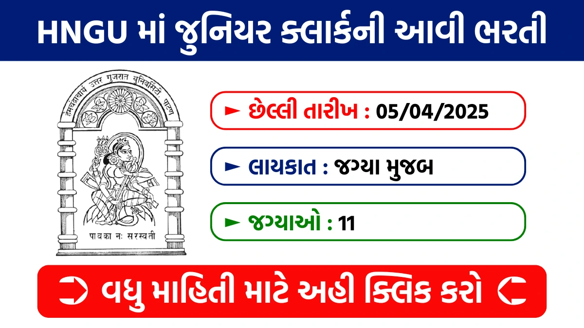 HNGU Recruitment 2025