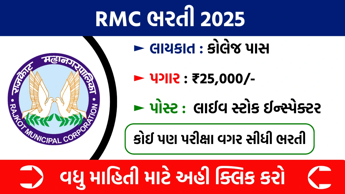 RMC Livestock Inspector Recruitment 2025