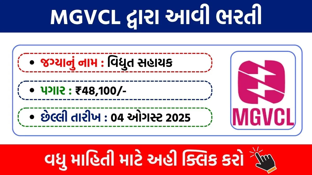 MGVCL Recruitment 2025