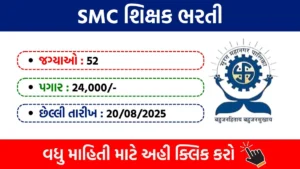 SMC Teacher Bharti 2025